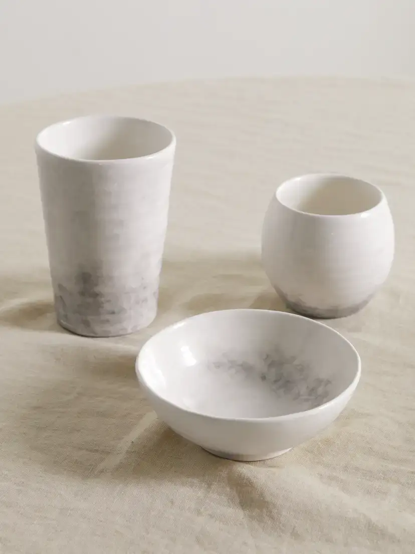 Brunello Cucinelli Set Of Three Ceramic Bowls | Image 1 Brunello Cucinelli Set Of Three Ceramic Bowls | Image 1