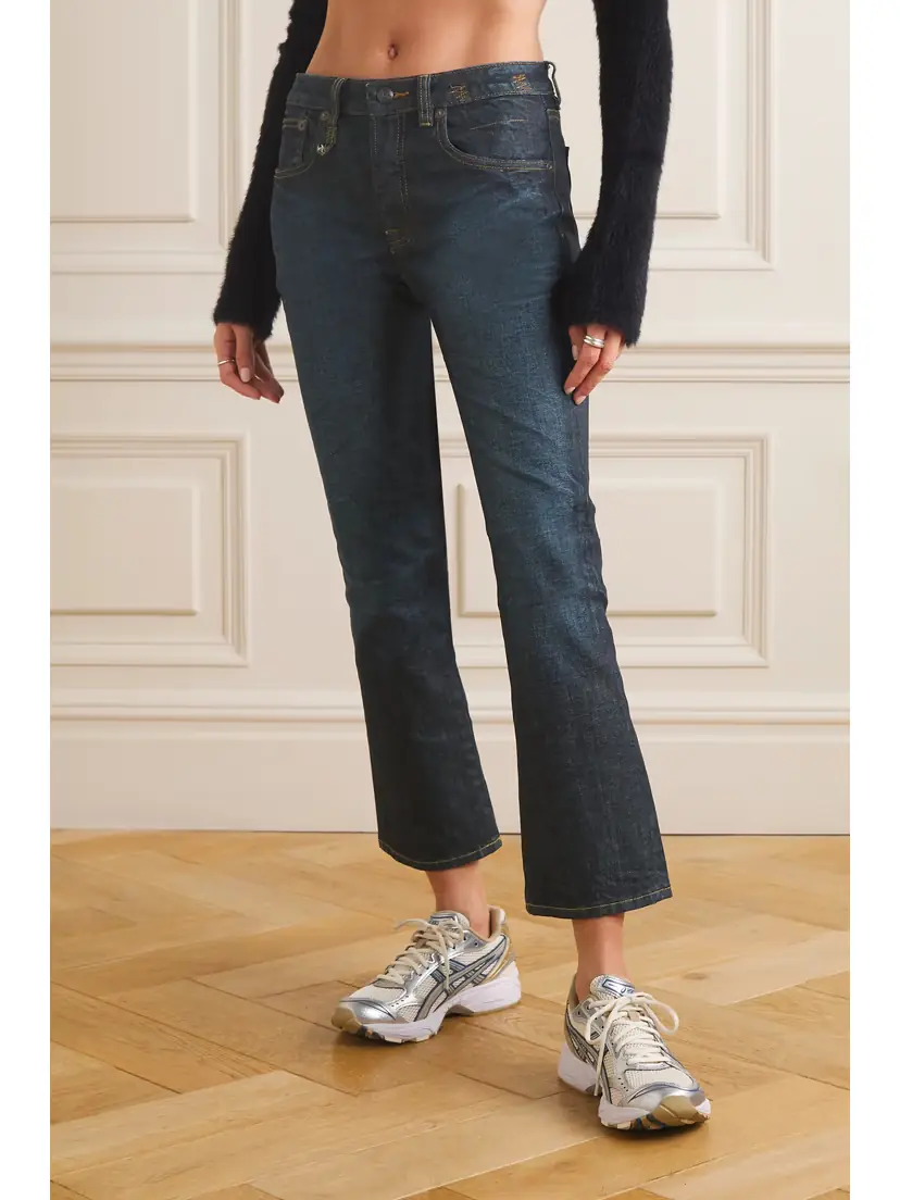 R13 Kick Fit Cropped High-rise Flared-leg Jeans | Thumbnail 3 R13 Kick Fit Cropped High-rise Flared-leg Jeans | Thumbnail 3