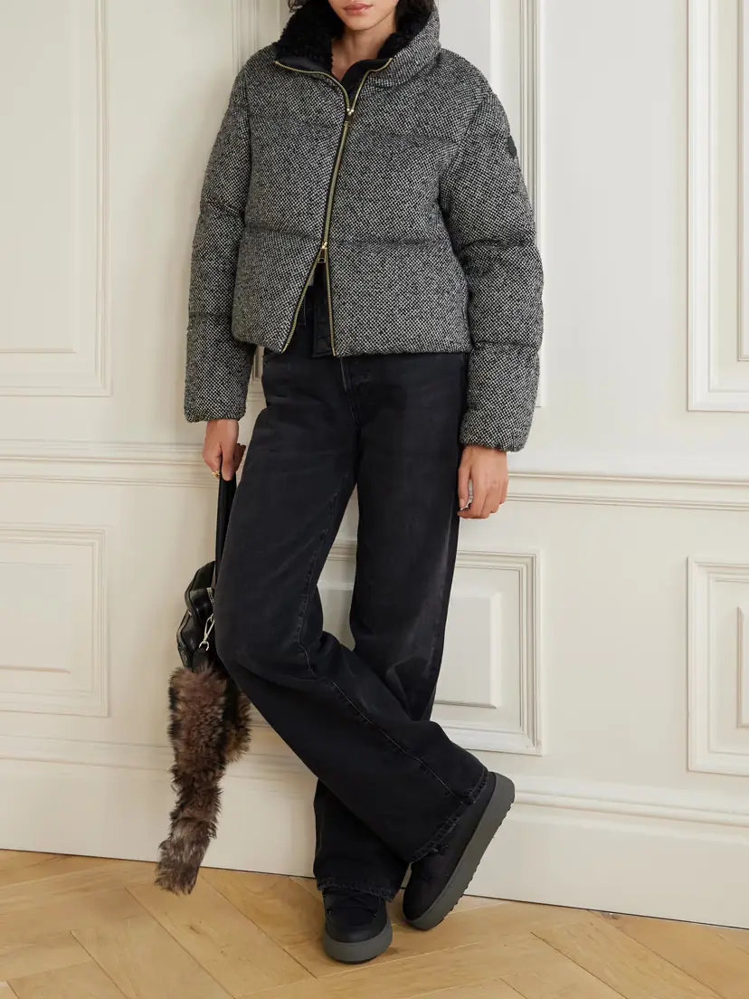 Moncler Brezesse Quilted Wool-blend Bouclé Down Jacket | Thumbnail 2 Moncler Brezesse Quilted Wool-blend Bouclé Down Jacket | Thumbnail 2