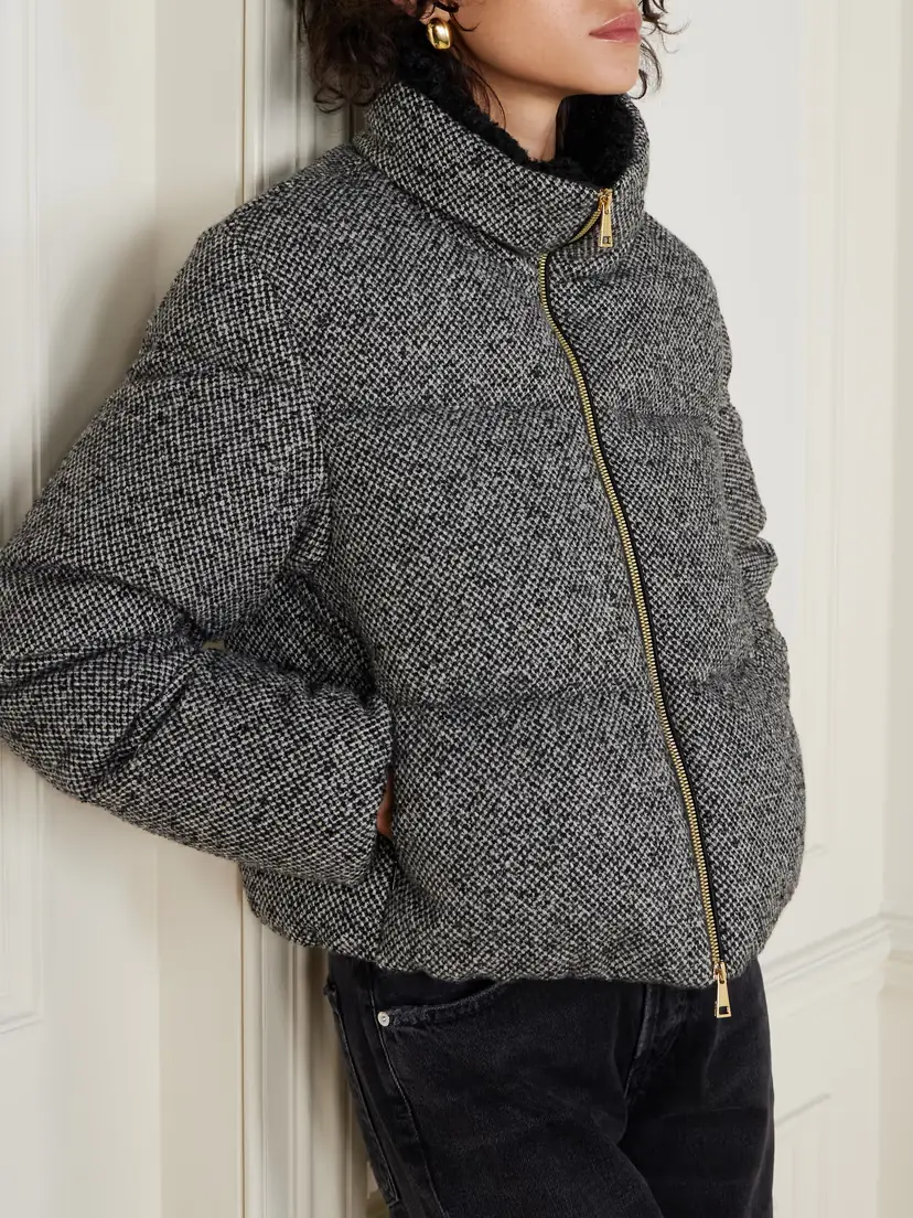 Moncler Brezesse Quilted Wool-blend Bouclé Down Jacket | Thumbnail 3 Moncler Brezesse Quilted Wool-blend Bouclé Down Jacket | Thumbnail 3