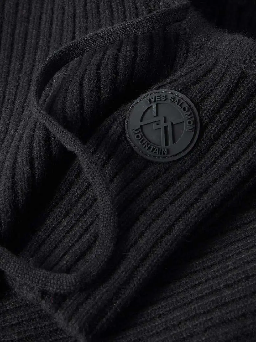 Yves Salomon Ribbed Wool And Cashmere-blend Snood - Black | Thumbnail 3 Yves Salomon Ribbed Wool And Cashmere-blend Snood - Black | Thumbnail 3
