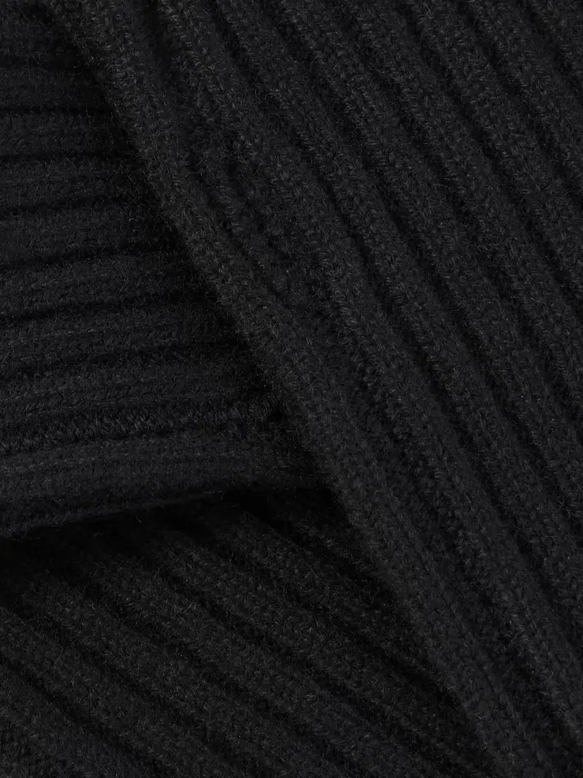 Yves Salomon Ribbed Cashmere Fingerless Mittens | Thumbnail 3 Yves Salomon Ribbed Cashmere Fingerless Mittens | Thumbnail 3