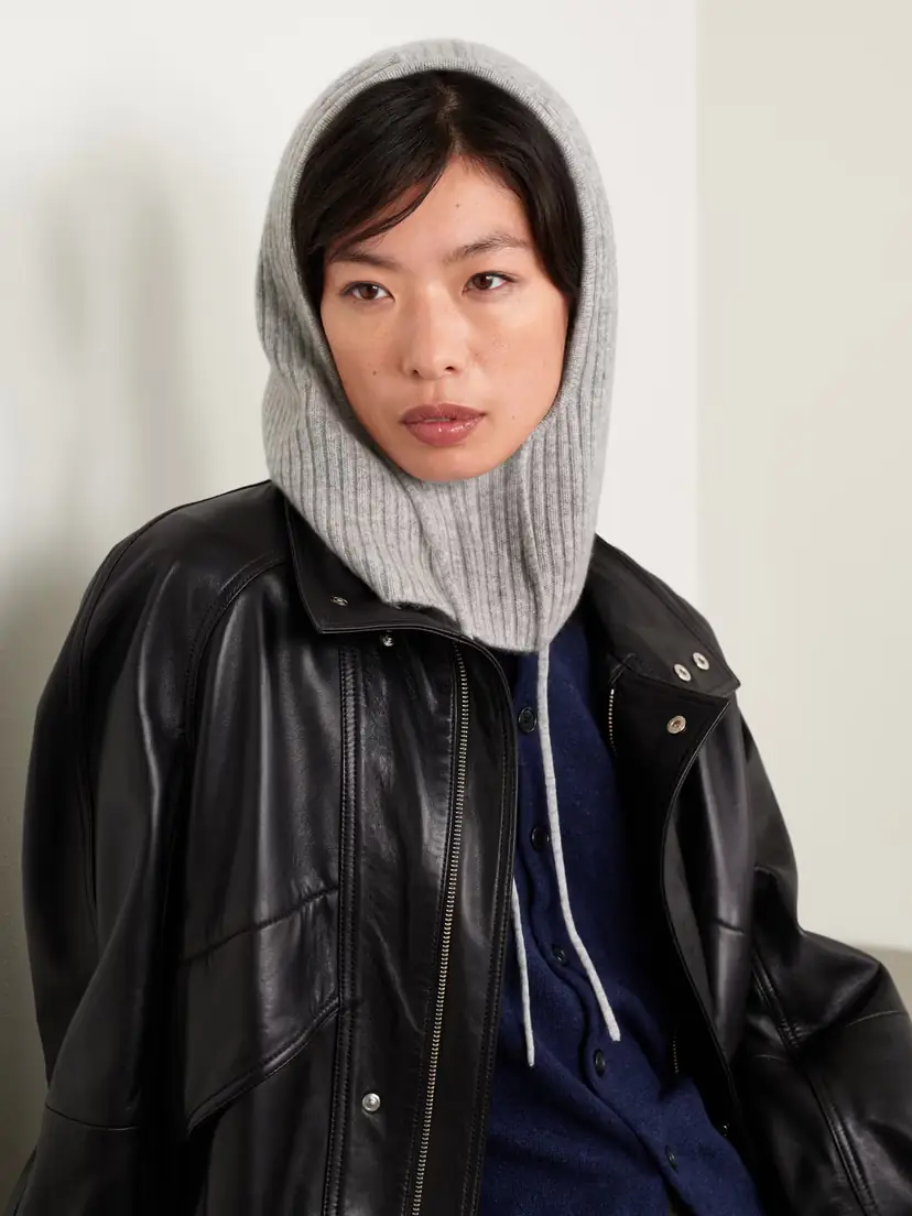 Yves Salomon Ribbed Cashmere Snood | Thumbnail 2 Yves Salomon Ribbed Cashmere Snood | Thumbnail 2