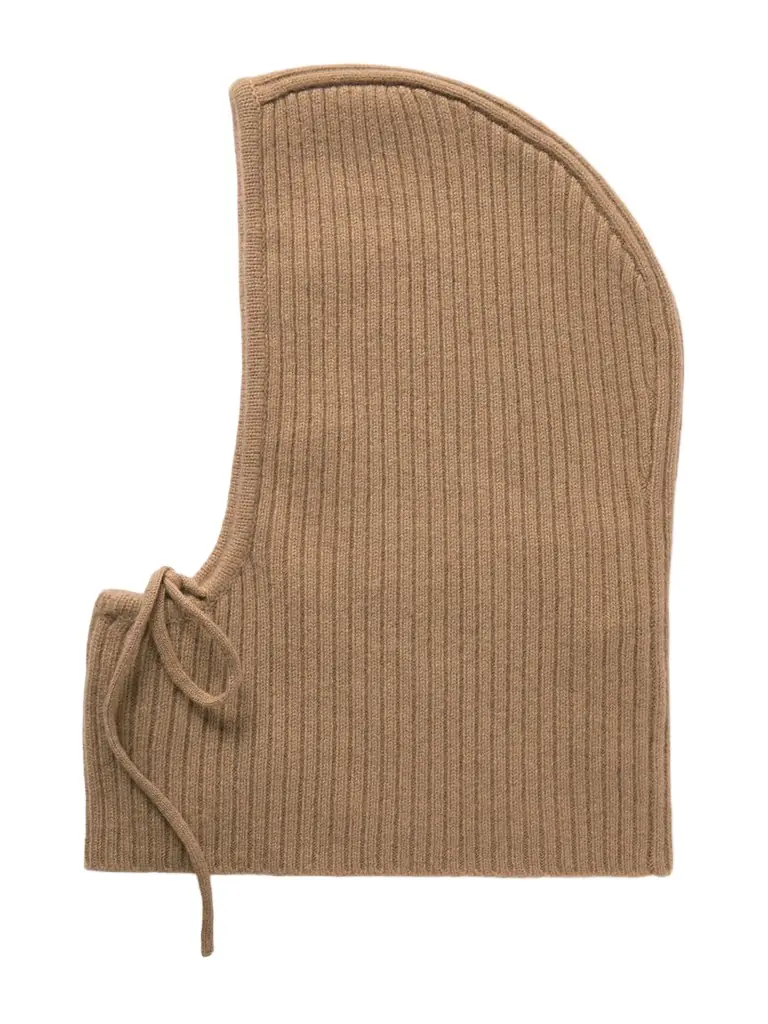 Yves Salomon Ribbed Cashmere Snood | Image 1 Yves Salomon Ribbed Cashmere Snood | Image 1