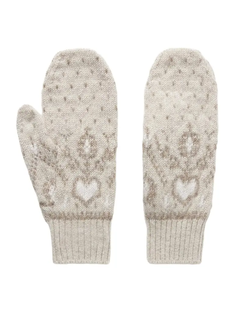 Khaite Christel Fair Isle Cashmere Mittens | Image 1 Khaite Christel Fair Isle Cashmere Mittens | Image 1