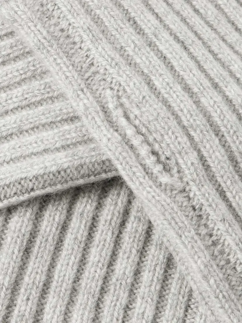 Yves Salomon Ribbed Cashmere Fingerless Mittens | Thumbnail 3 Yves Salomon Ribbed Cashmere Fingerless Mittens | Thumbnail 3