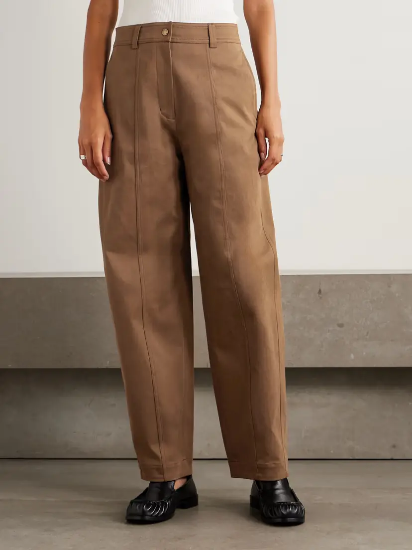 Moncler Appliquéd Cotton-blend Gabardine Straight-leg Pants | Thumbnail 3 Moncler Appliquéd Cotton-blend Gabardine Straight-leg Pants | Thumbnail 3