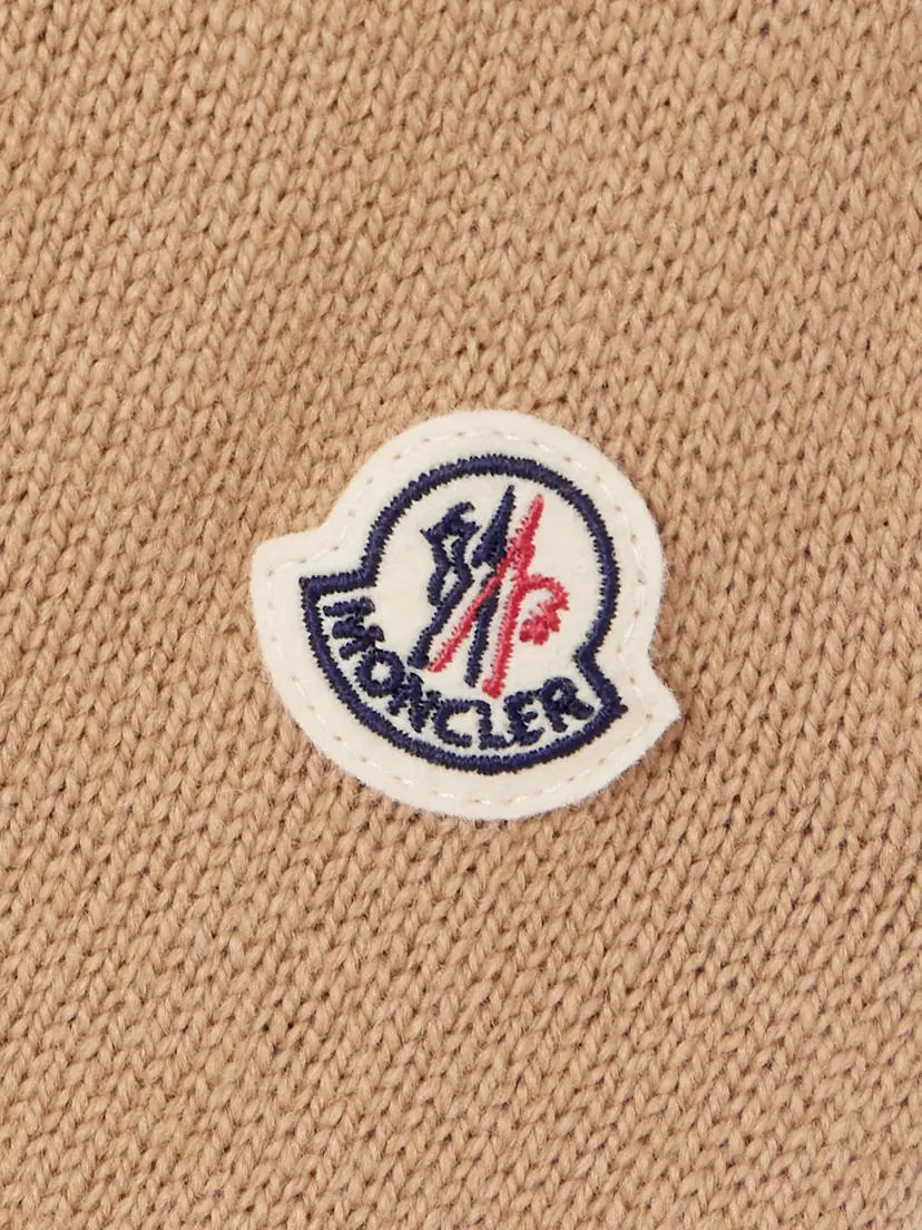 Moncler Ribbed Wool And Cashmere-blend Polo Sweater | Thumbnail 4 Moncler Ribbed Wool And Cashmere-blend Polo Sweater | Thumbnail 4