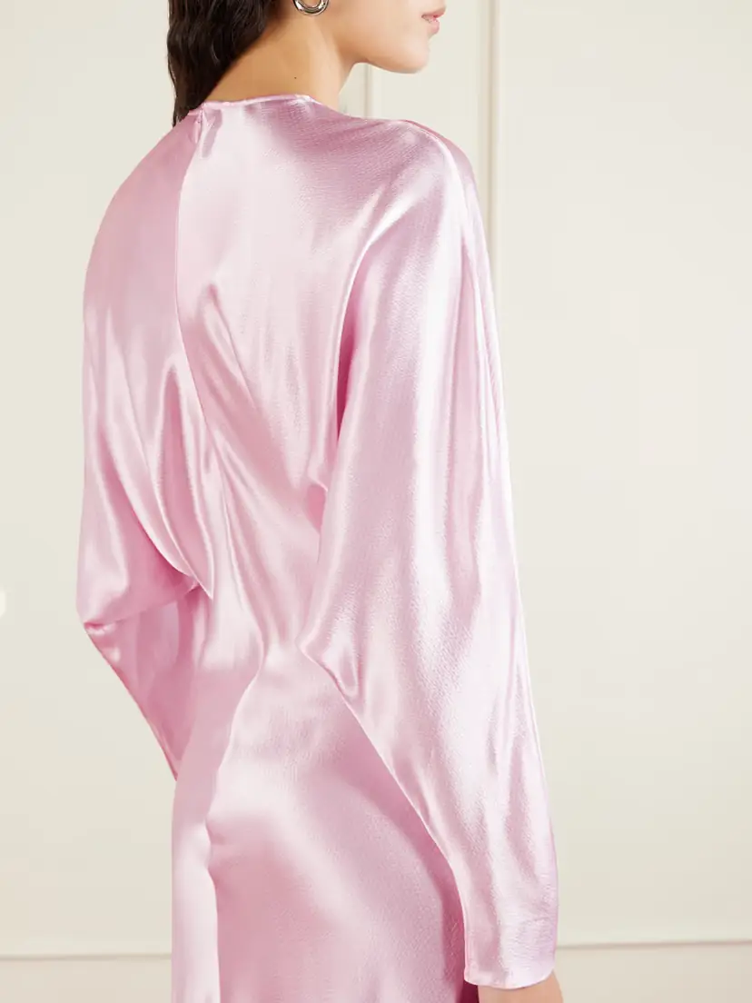 FFORME Naomie Draped Hammered-satin Maxi Dress | Thumbnail 5