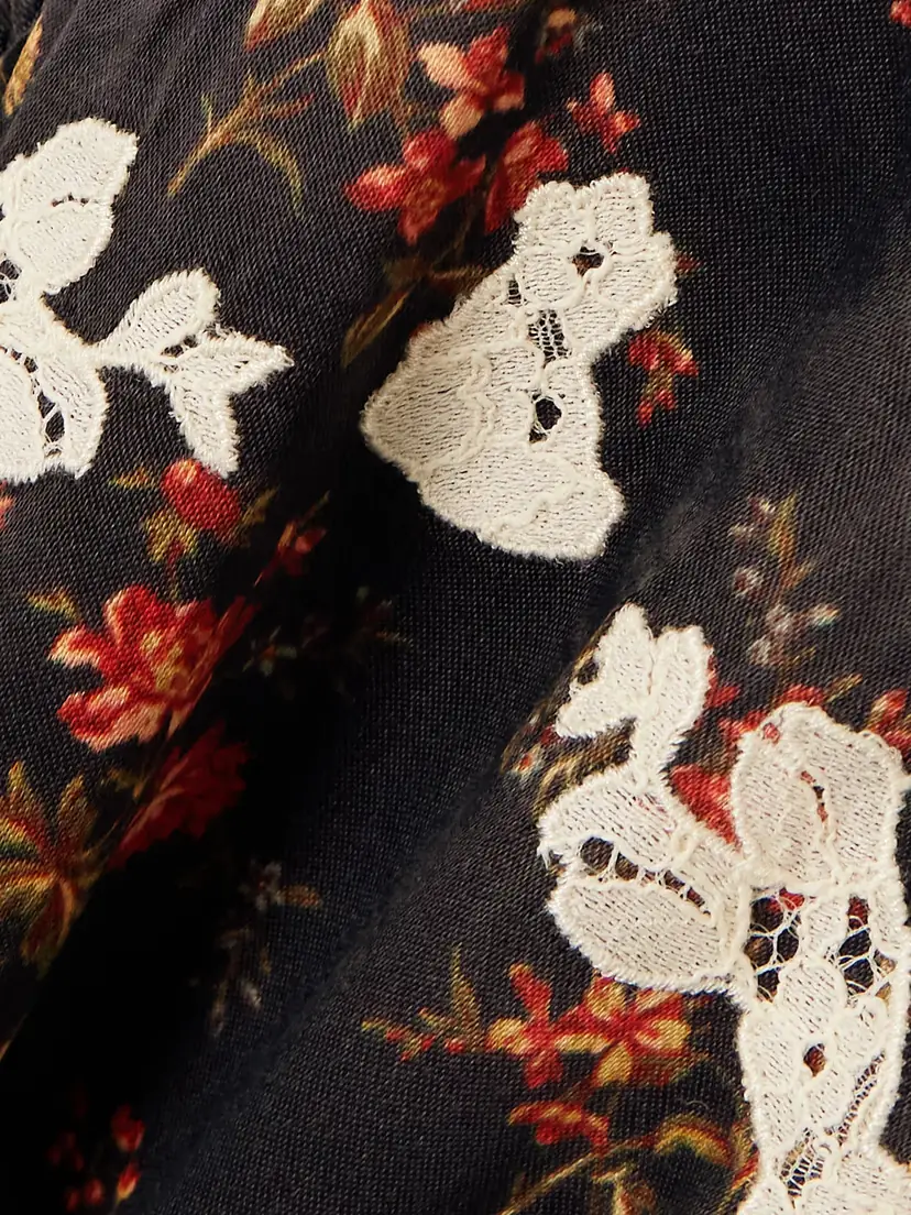 DÔEN Coraline Floral-print Satin Midi Dress | Thumbnail 4 DÔEN Coraline Floral-print Satin Midi Dress | Thumbnail 4