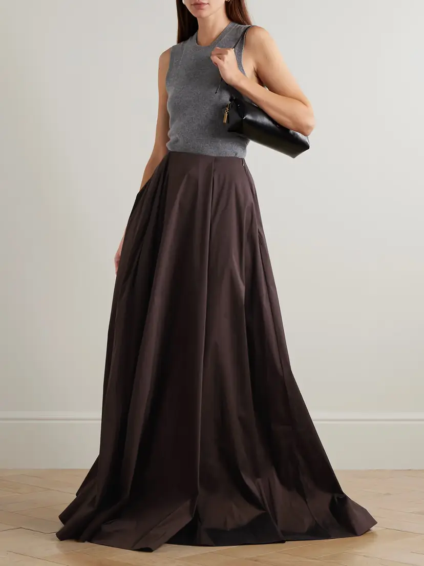 BERNADETTE Kennedy Taffeta Maxi Skirt | Thumbnail 2