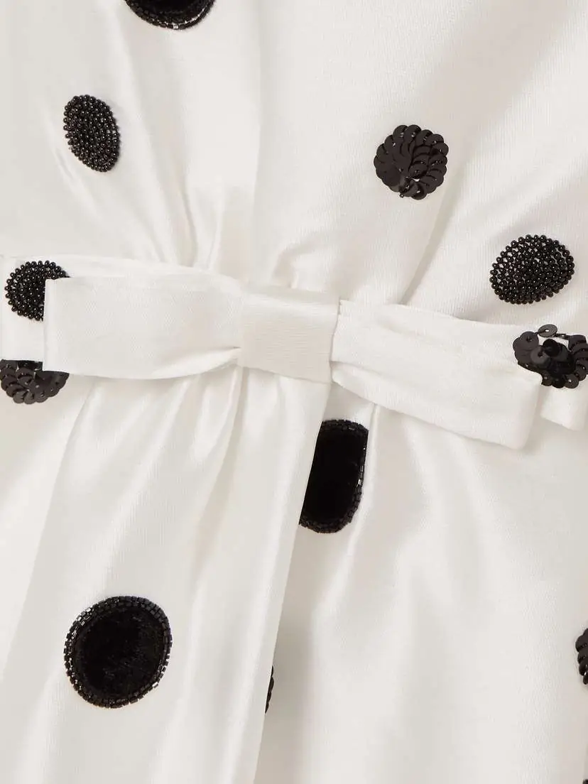 BERNADETTE Lenette Strapless Embellished Polka-dot Taffeta Gown | Thumbnail 4 BERNADETTE Lenette Strapless Embellished Polka-dot Taffeta Gown | Thumbnail 4