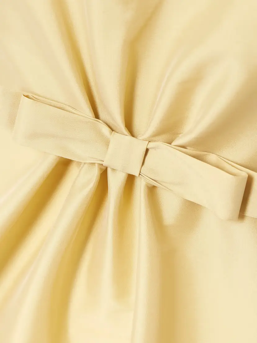 BERNADETTE Bodette Strapless Bow-detailed Taffeta Midi Dress | Thumbnail 4