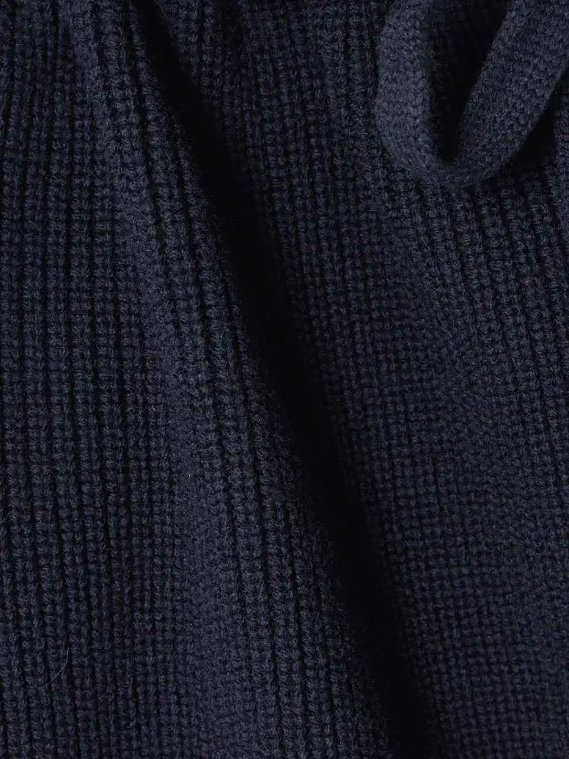 Dries Van Noten Tie-detailed Ribbed Wool Turtleneck Sweater | Thumbnail 4