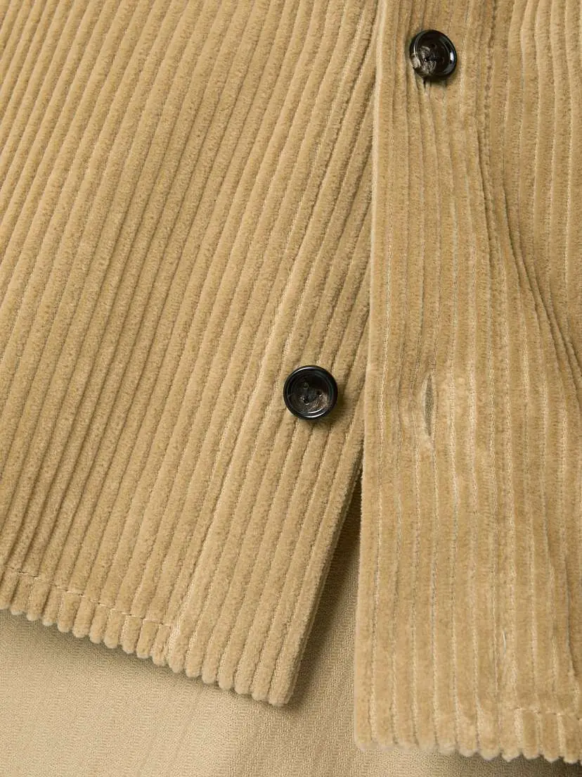 Bottega Veneta Leather-trimmed Cotton-corduroy Shirt | Thumbnail 4 Bottega Veneta Leather-trimmed Cotton-corduroy Shirt | Thumbnail 4