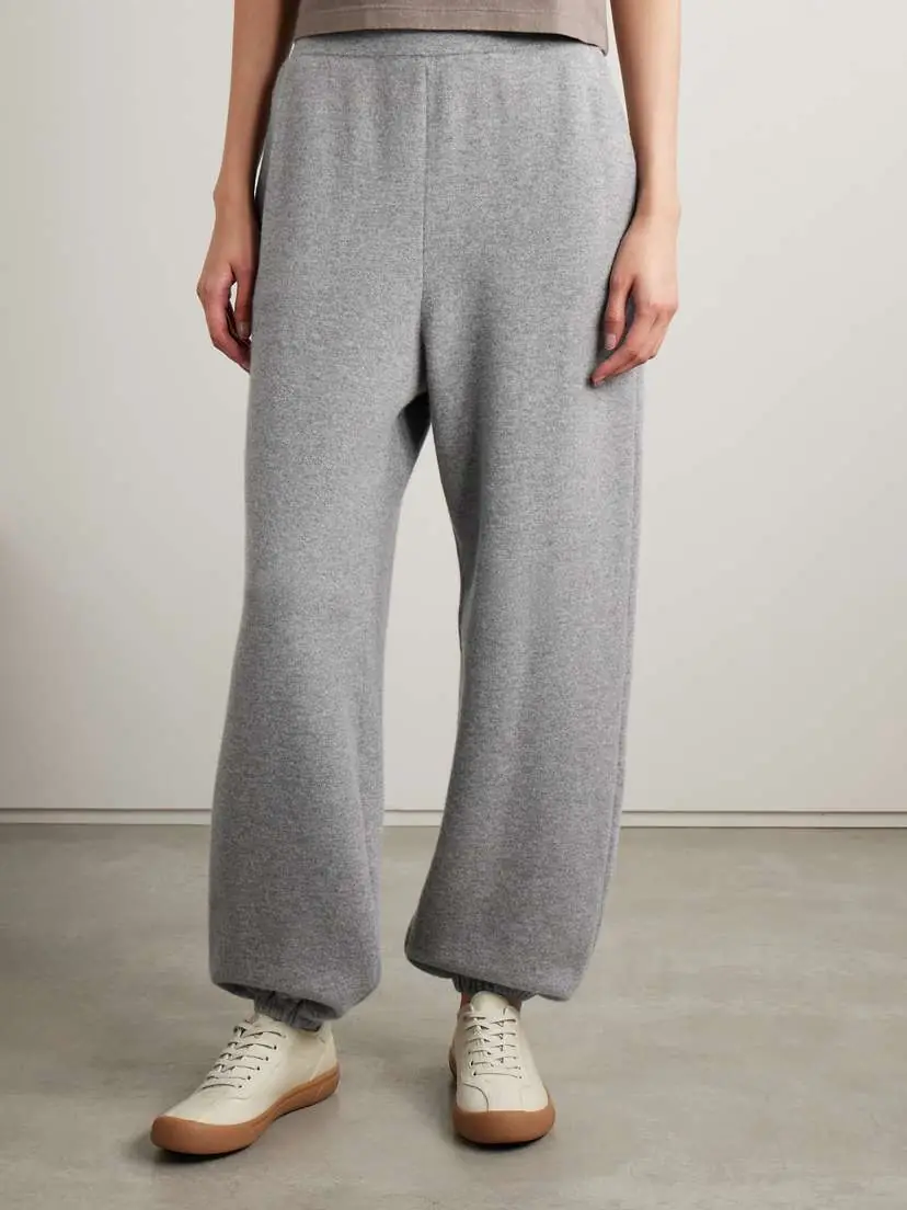 The Row Liyana Cashmere Tapered Track Pants | Thumbnail 3