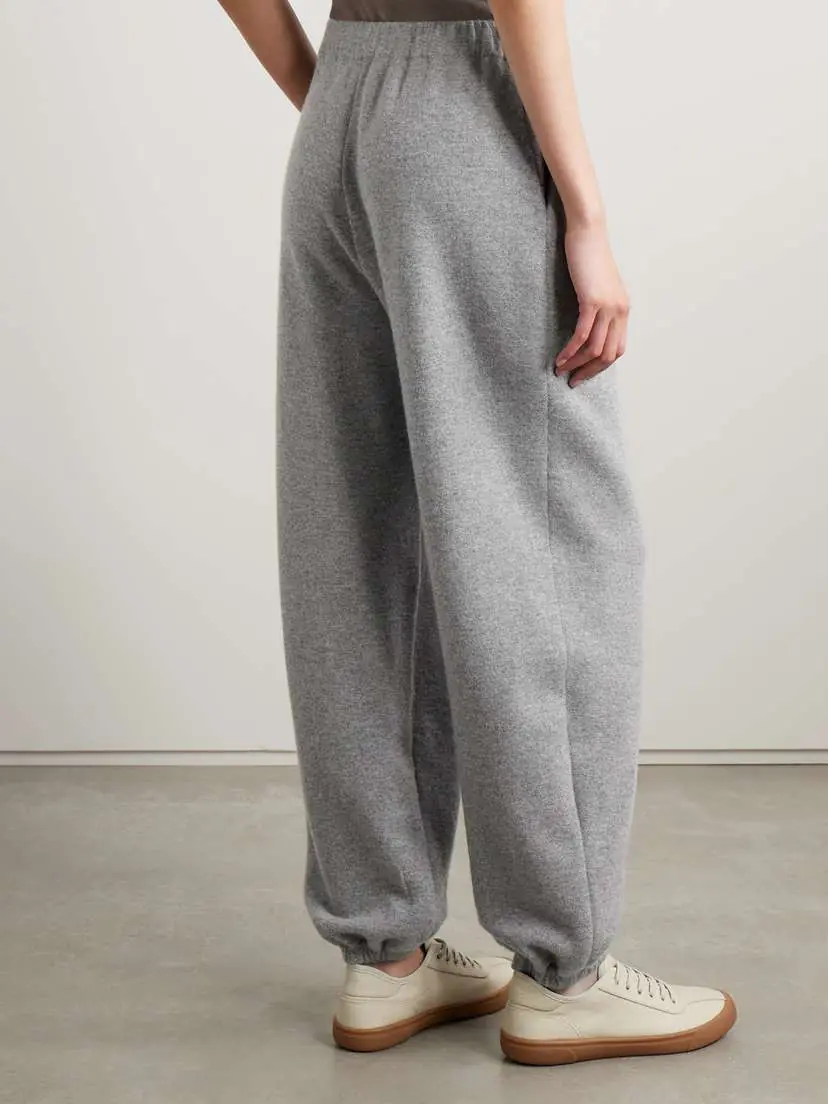 The Row Liyana Cashmere Tapered Track Pants | Thumbnail 4