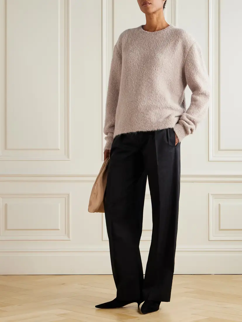 The Row Leorina Cashmere, Alpaca And Silk-blend Sweater | Thumbnail 2 The Row Leorina Cashmere, Alpaca And Silk-blend Sweater | Thumbnail 2
