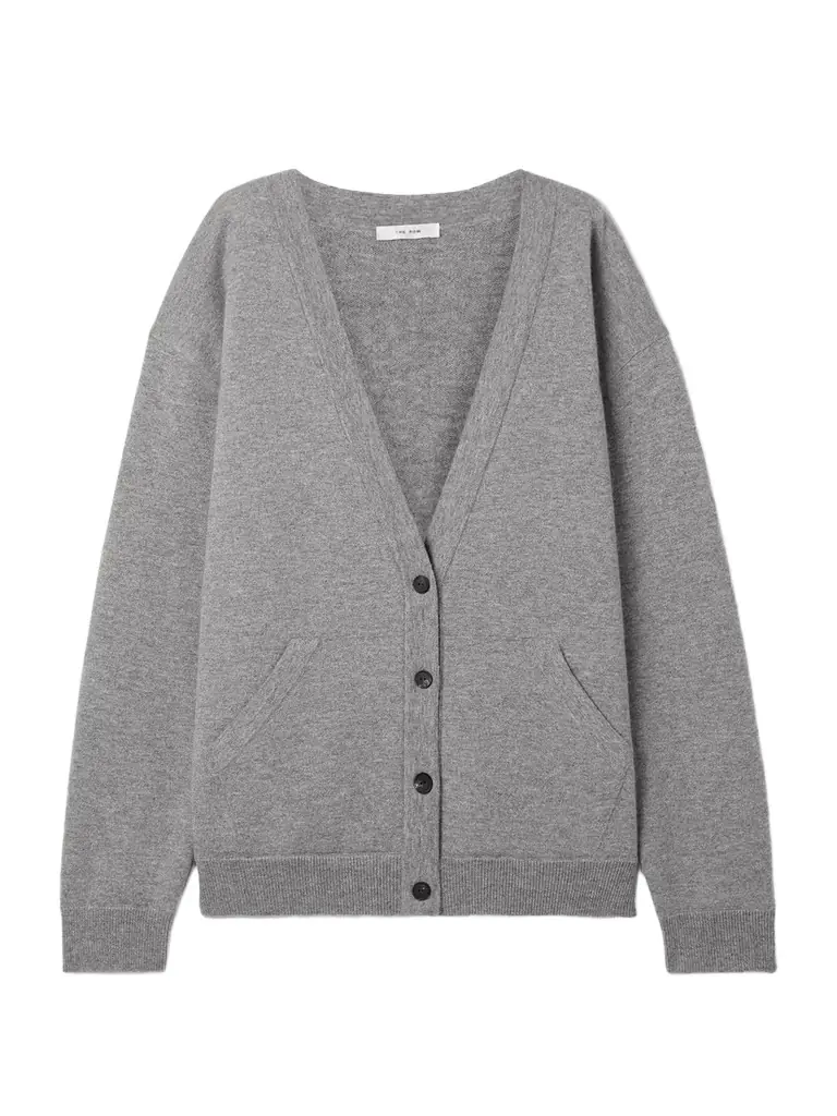 The Row Lonn Oversized Cashmere Cardigan | Image 1 The Row Lonn Oversized Cashmere Cardigan | Image 1