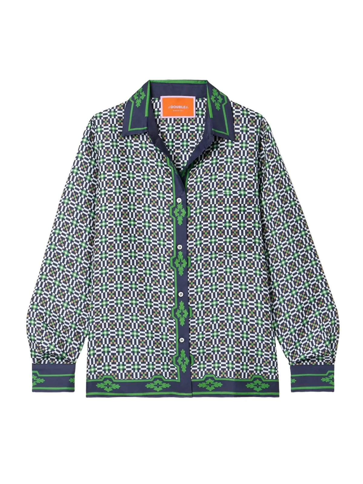 Icon Boy Printed Silk-twill Shirt Icon Boy Printed Silk-twill Shirt