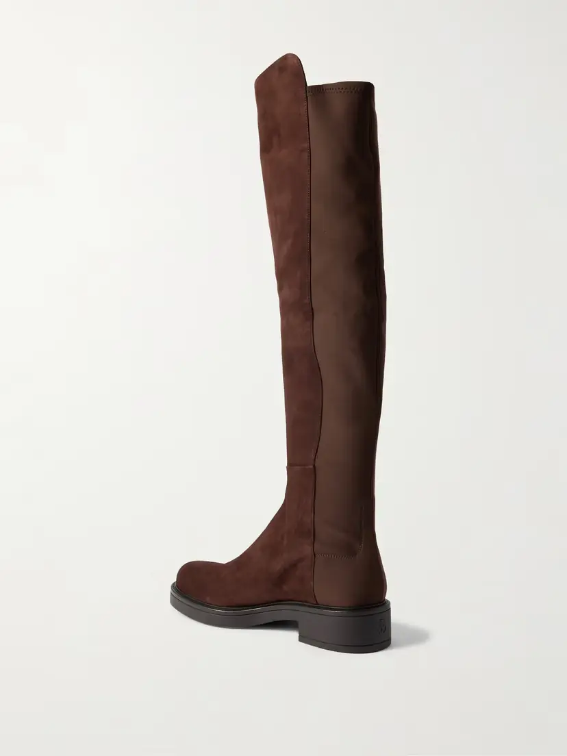 Stuart Weitzman 5050 Celia Suede And Stretch Over-the-knee Boots | Thumbnail 3
