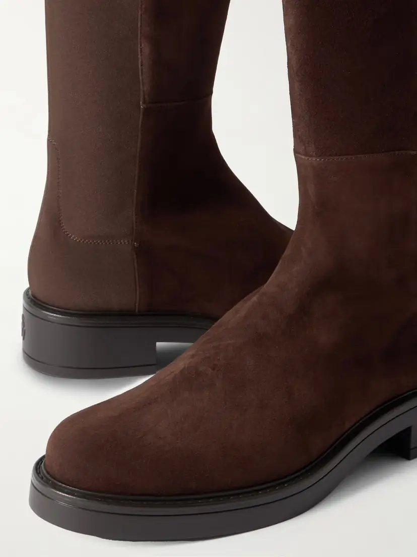 Stuart Weitzman 5050 Celia Suede And Stretch Over-the-knee Boots | Thumbnail 4