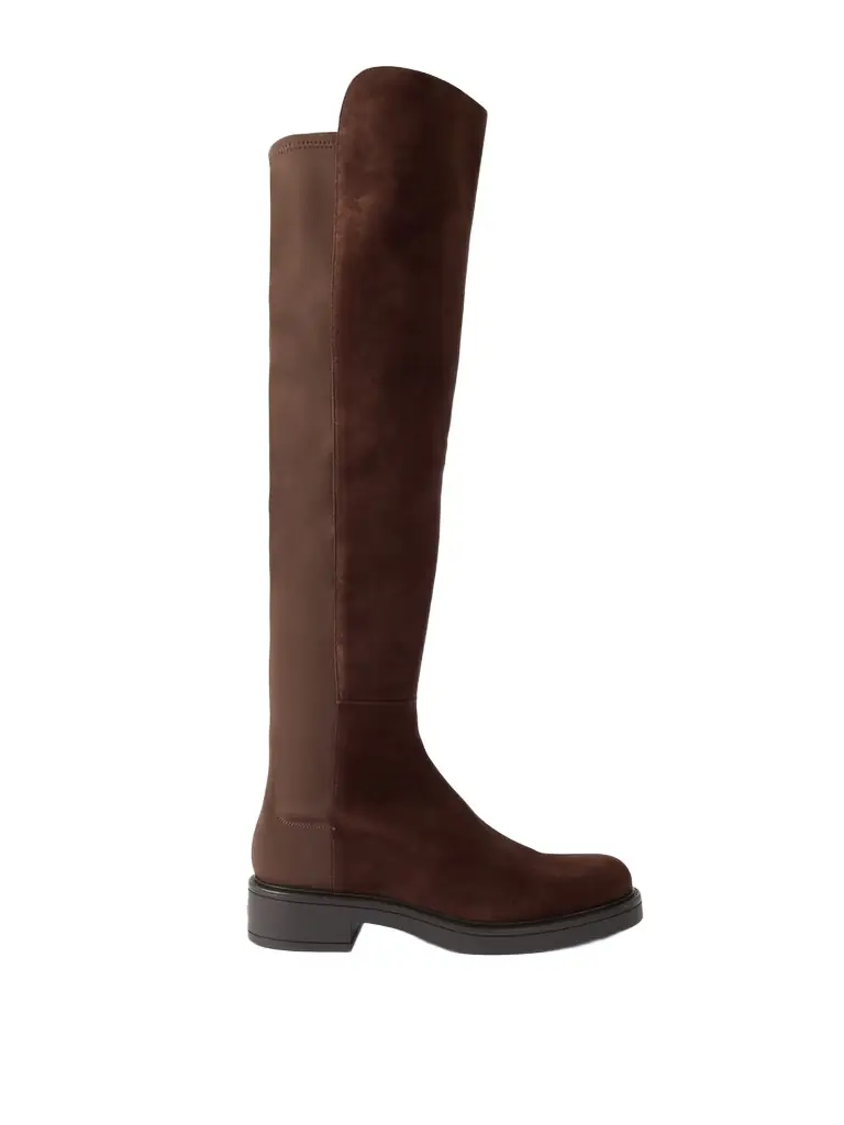 Stuart Weitzman 5050 Celia Suede And Stretch Over-the-knee Boots | Image 1 Stuart Weitzman 5050 Celia Suede And Stretch Over-the-knee Boots | Image 1