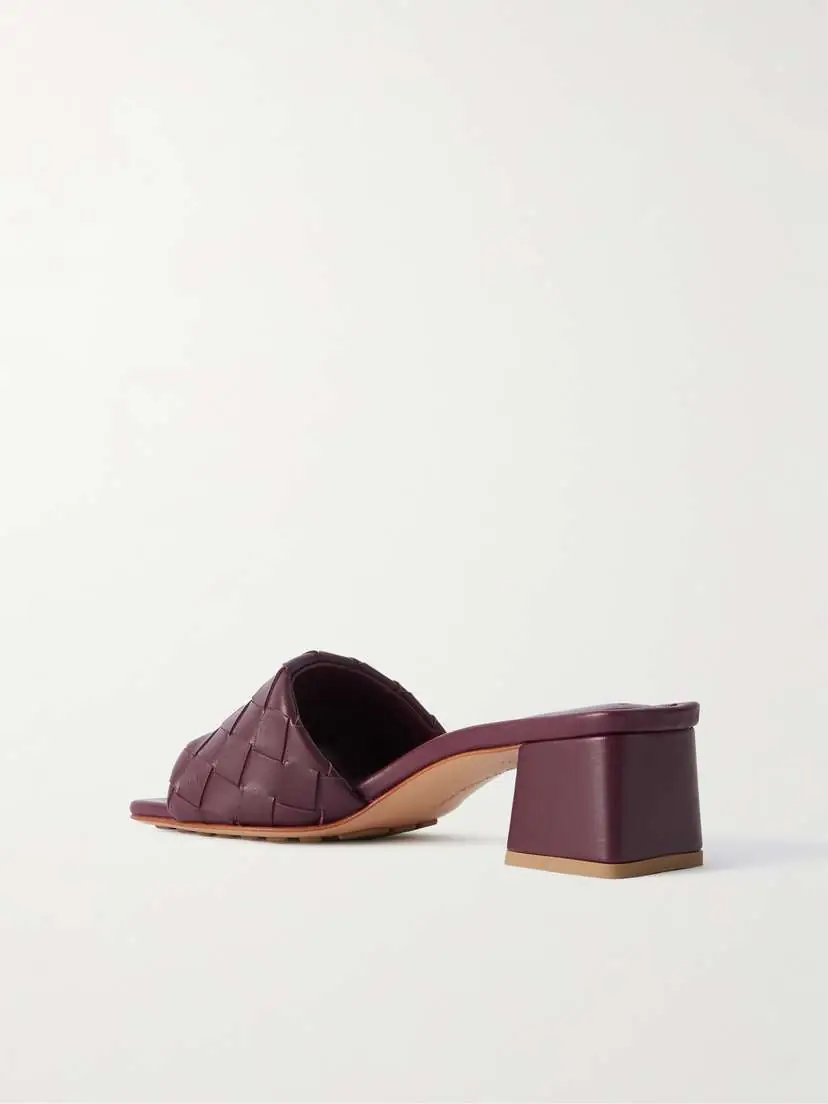 Bottega Veneta Riva Intrecciato Leather Mules | Thumbnail 3 Bottega Veneta Riva Intrecciato Leather Mules | Thumbnail 3