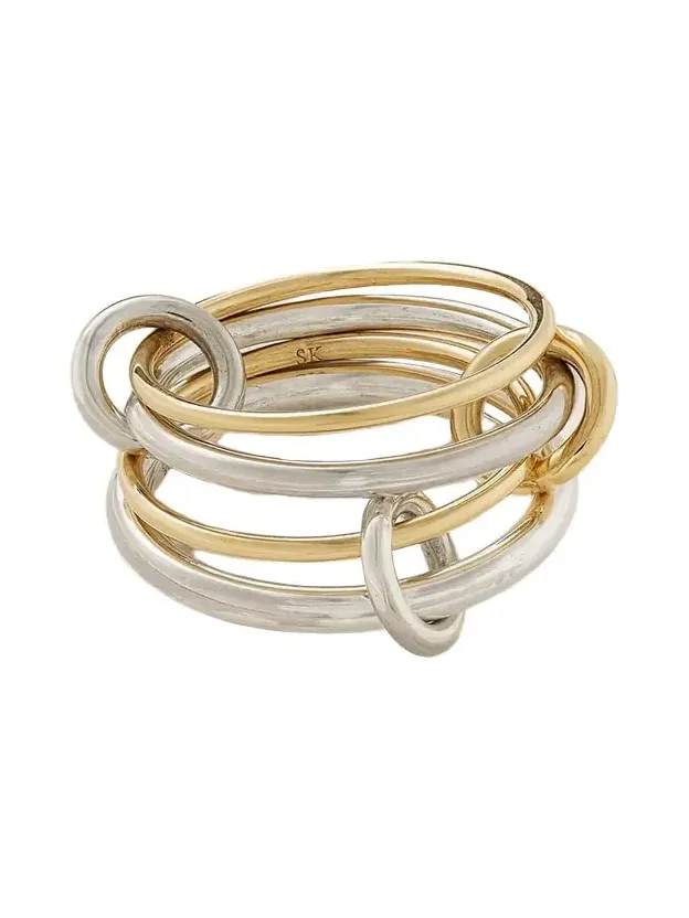 Pisces 18-karat Gold And Sterling Silver Ring