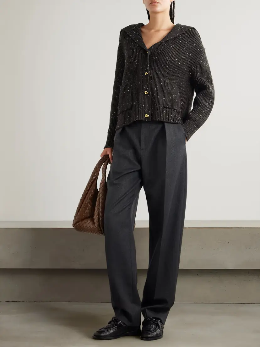 Bottega Veneta Ribbed Wool-blend Cardigan | Thumbnail 2 Bottega Veneta Ribbed Wool-blend Cardigan | Thumbnail 2