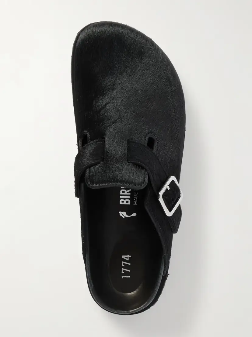 Birkenstock 1774 Boston Buckled Cow Hair Clogs | Thumbnail 5 Birkenstock 1774 Boston Buckled Cow Hair Clogs | Thumbnail 5