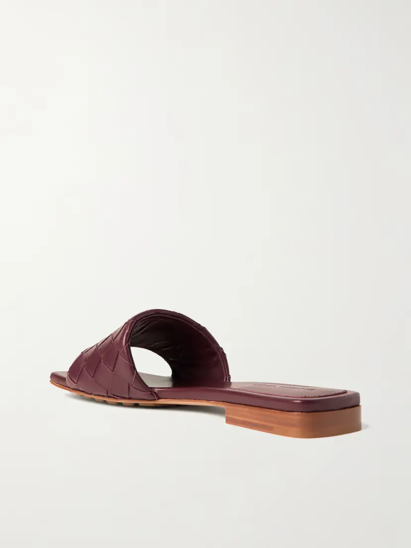 Bottega Veneta Parco Intrecciato Leather Slides | Thumbnail 3 Bottega Veneta Parco Intrecciato Leather Slides | Thumbnail 3