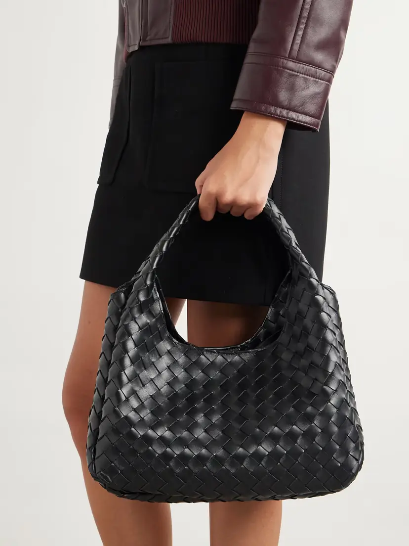 Bottega Veneta Campana Intrecciato Leather Shoulder Bag | Thumbnail 2 Bottega Veneta Campana Intrecciato Leather Shoulder Bag | Thumbnail 2