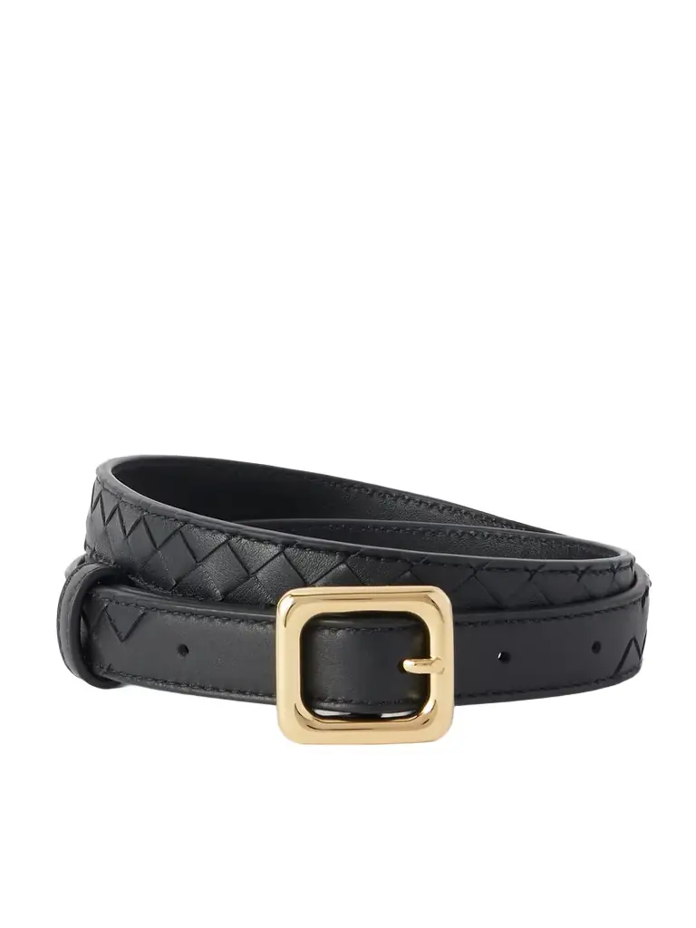 Bottega Veneta Intrecciato Leather Belt | Image 1 Bottega Veneta Intrecciato Leather Belt | Image 1