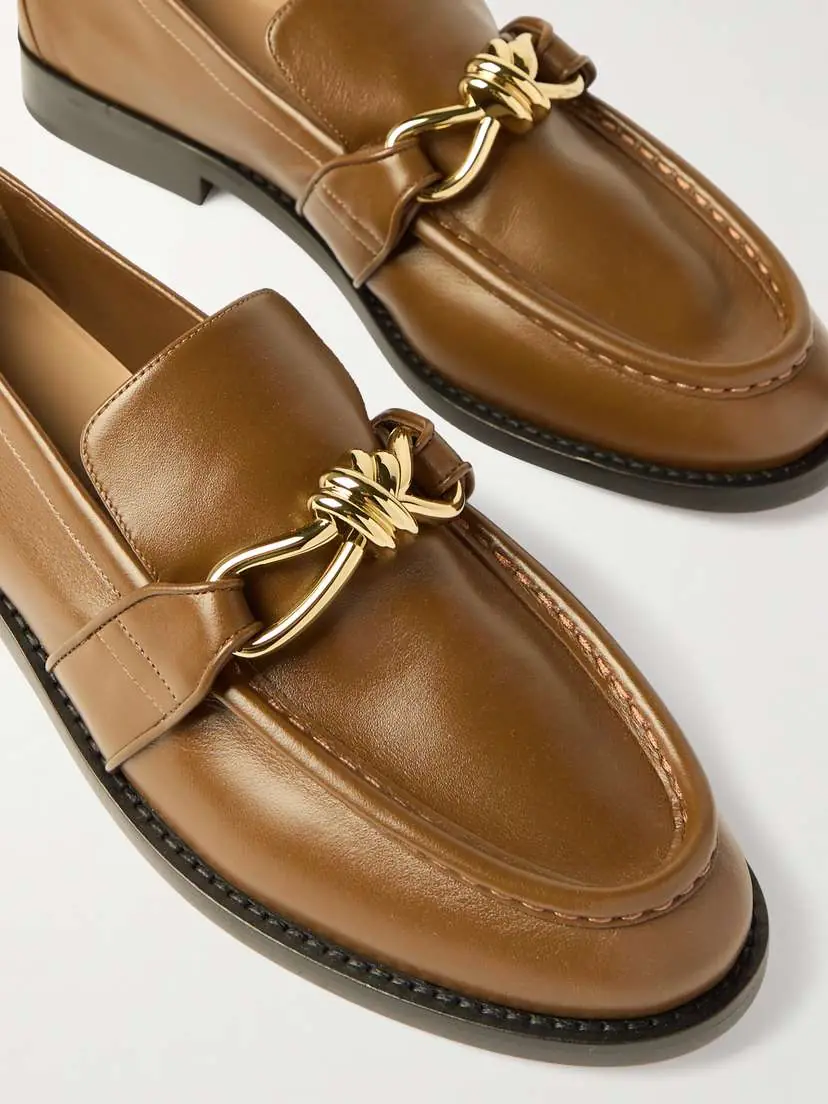 Bottega Veneta Astaire Embellished Leather Loafers | Thumbnail 3 Bottega Veneta Astaire Embellished Leather Loafers | Thumbnail 3