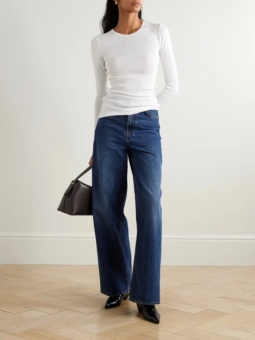 TOTEME Garderob Organic Cotton-jersey Top | Thumbnail 2 TOTEME Garderob Organic Cotton-jersey Top | Thumbnail 2