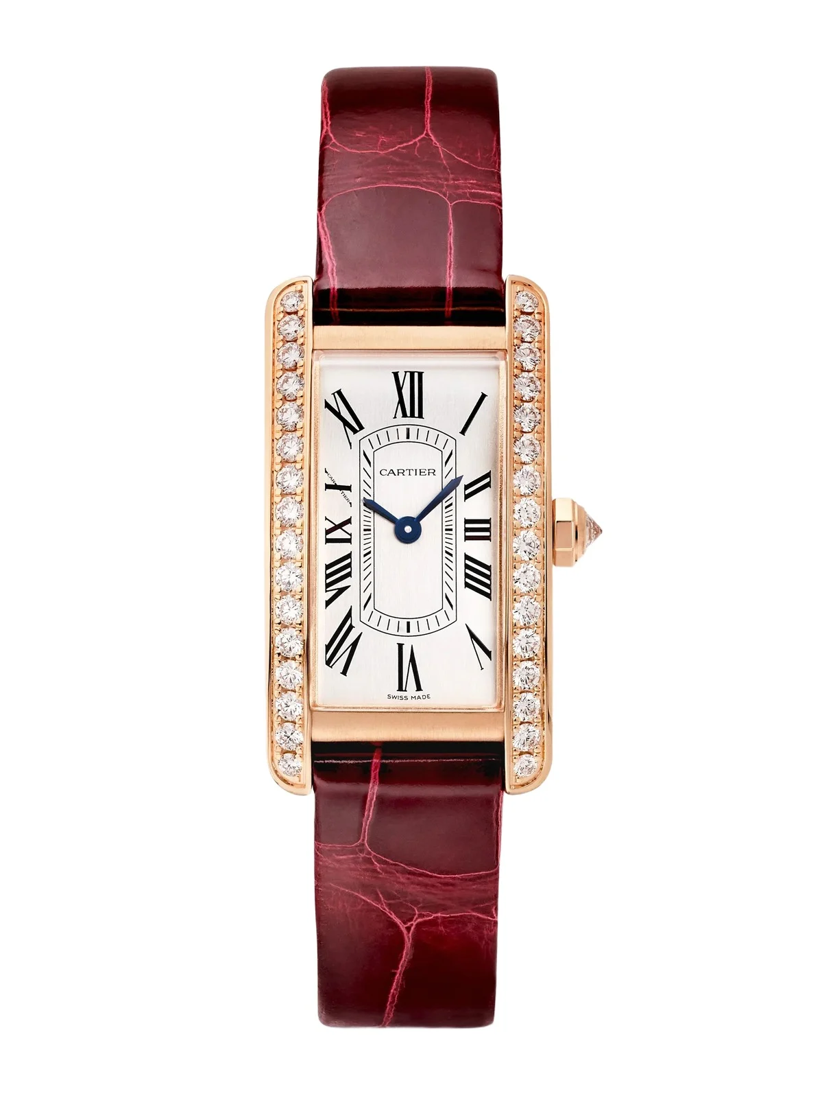 Tank Américaine Small 18-karat Rose Gold Diamond Watch Tank Américaine Small 18-karat Rose Gold Diamond Watch