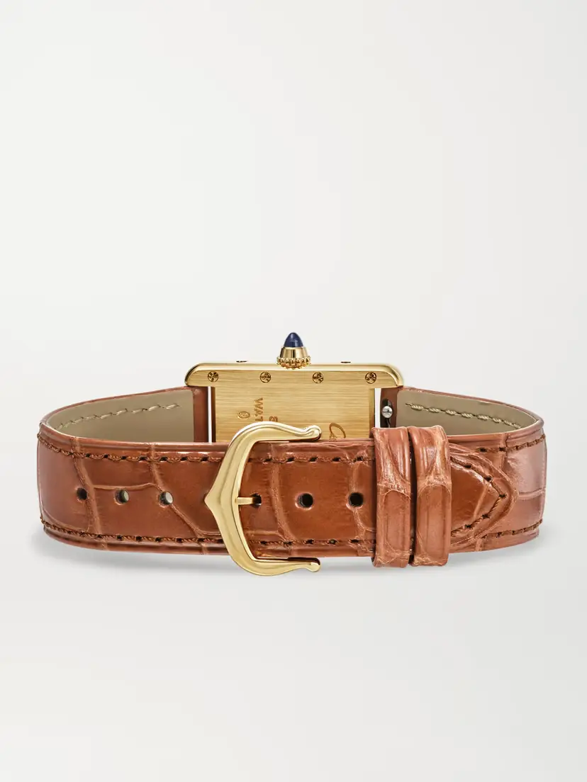 Cartier Tank Louis 22mm Small 18-karat Gold And Alligator Watch | Thumbnail 6 Cartier Tank Louis 22mm Small 18-karat Gold And Alligator Watch | Thumbnail 6