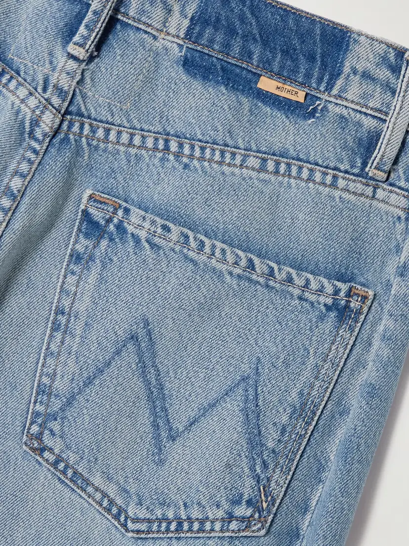 Mother The Pipe Dream Button Sneak High-rise Wide-leg Jeans | Thumbnail 6
