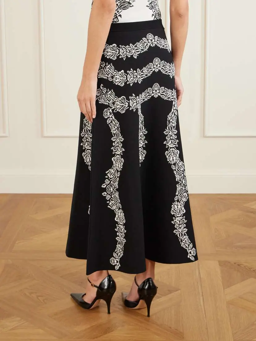 Ulla Johnson Valencia Floral-jacquard Midi Skirt | Thumbnail 4 Ulla Johnson Valencia Floral-jacquard Midi Skirt | Thumbnail 4