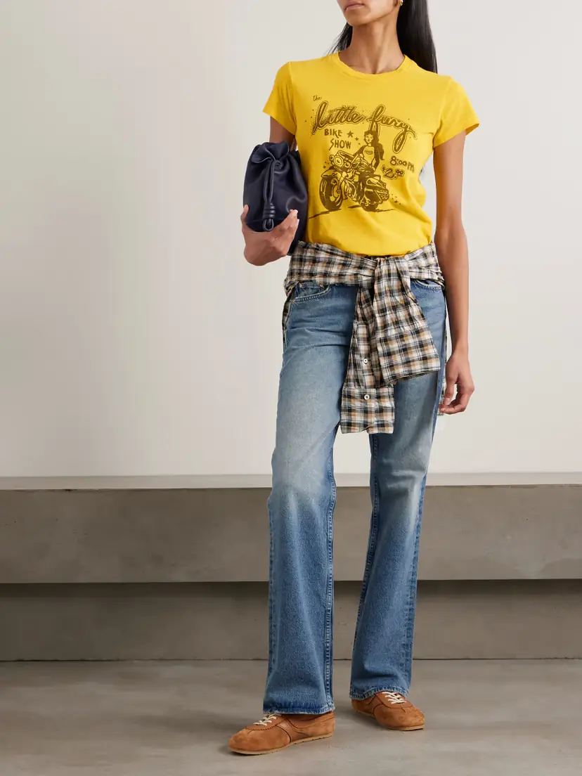 Mother The Boxy Goodie Goodie Printed Cotton-jersey T-shirt | Thumbnail 2