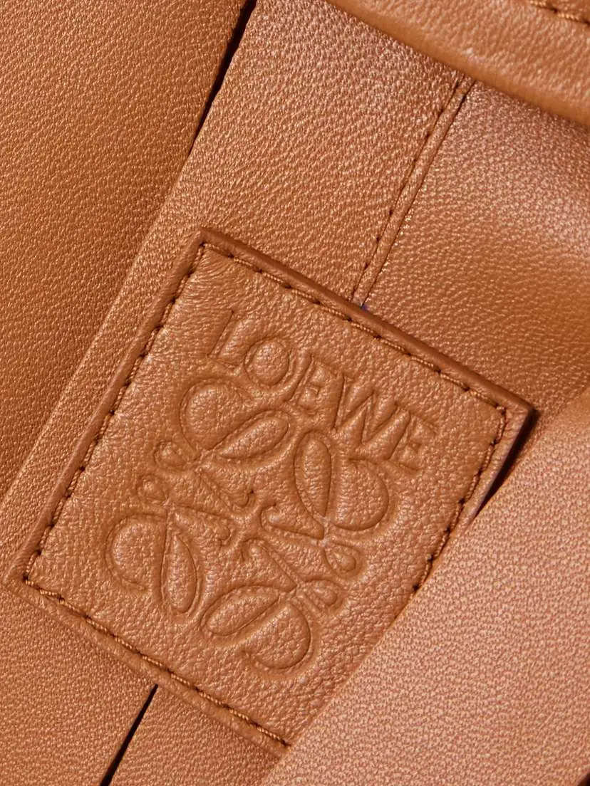 Loewe Layered Cutout Leather And Silk-satin Jacket | Thumbnail 4