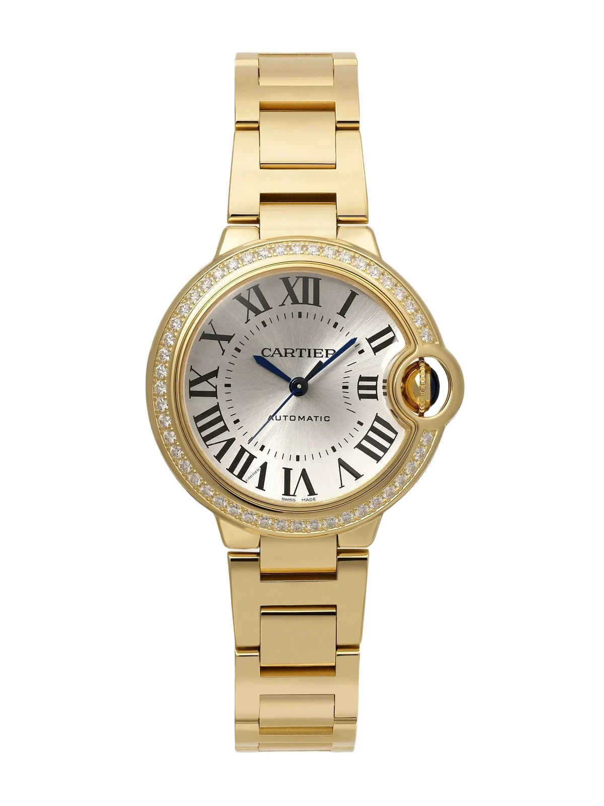 Cartier Ballon Bleu De Automatic 18-karat Gold Diamond Watch