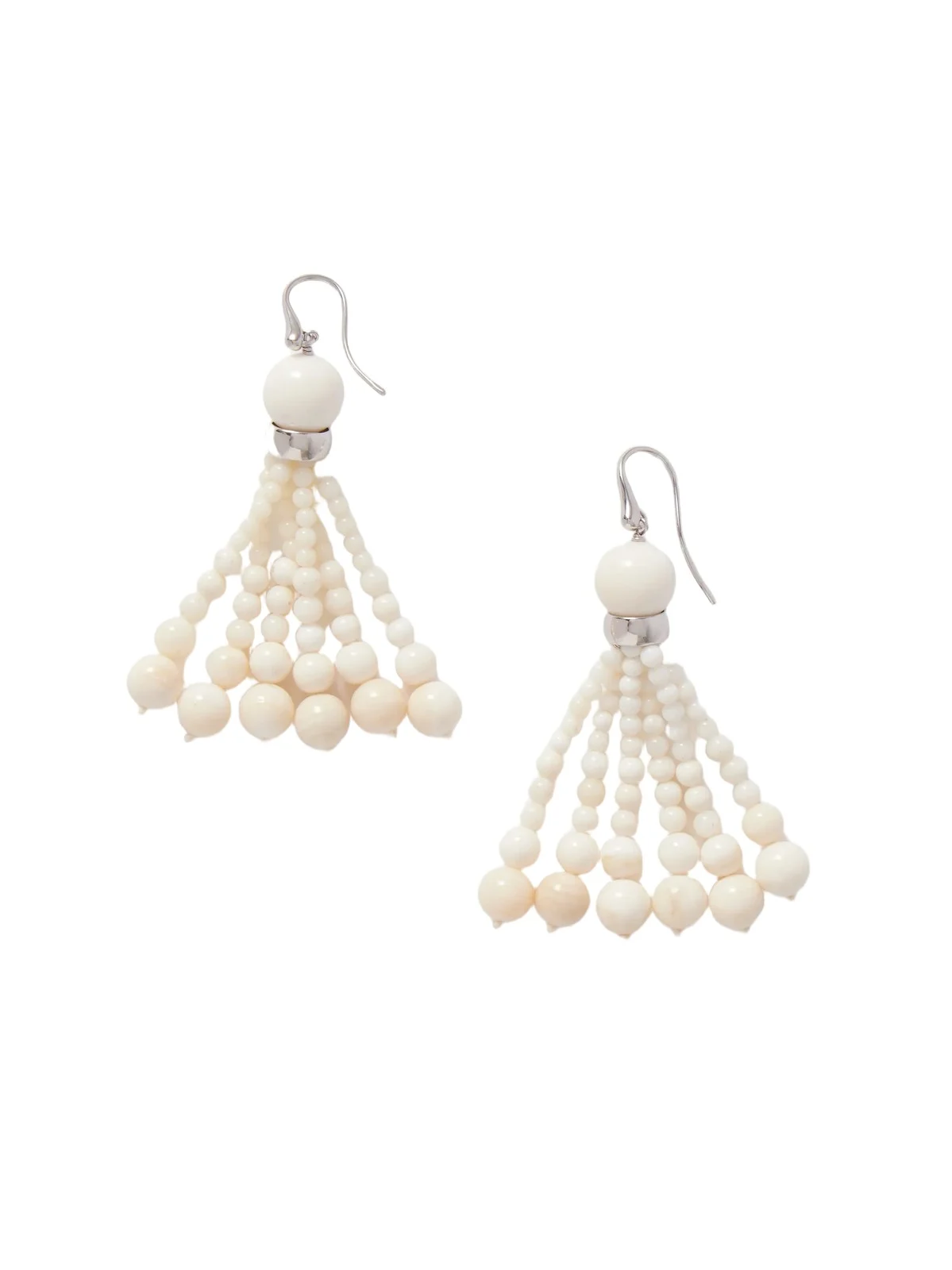 Venice Opera Silver Stone Earrings