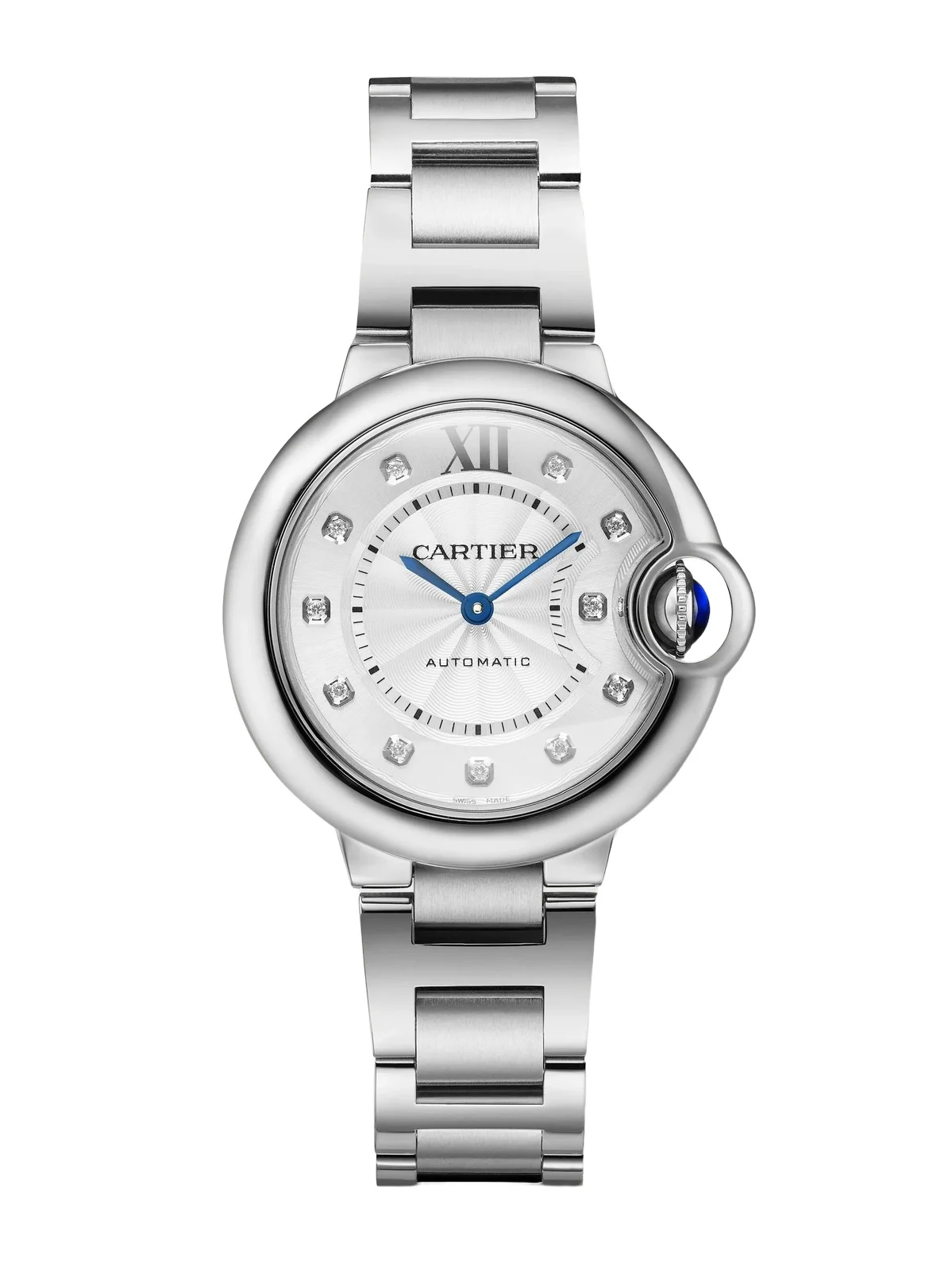 Ballon Bleu De Automatic Stainless Steel Diamond Watch