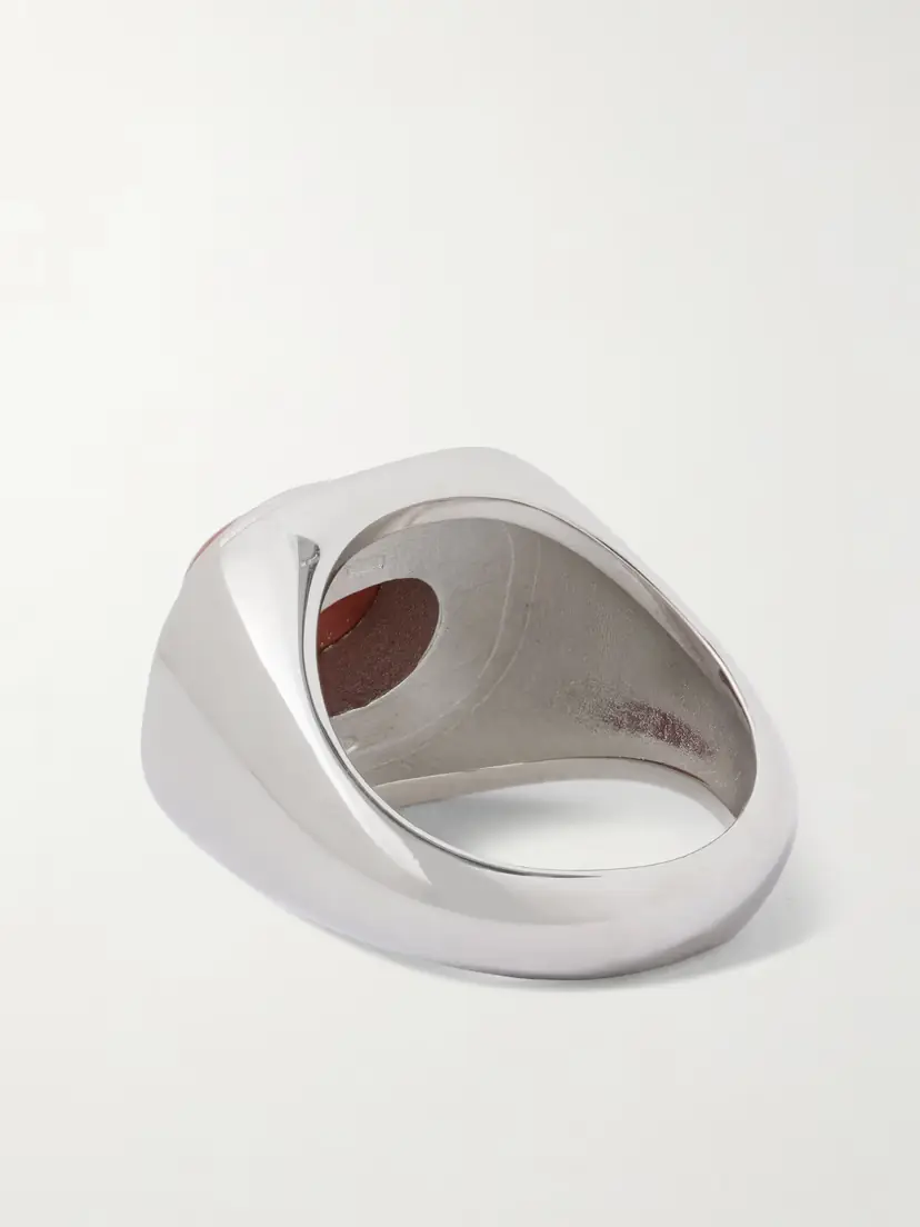 Le Sundial The Deco Silver Jasper Ring | Thumbnail 3 Le Sundial The Deco Silver Jasper Ring | Thumbnail 3