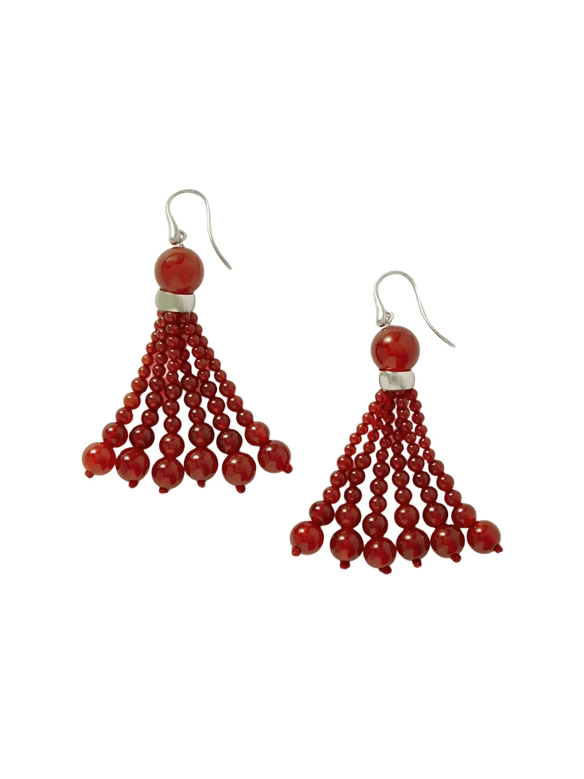 Venice Opera Tasselled Carnelian Earrings