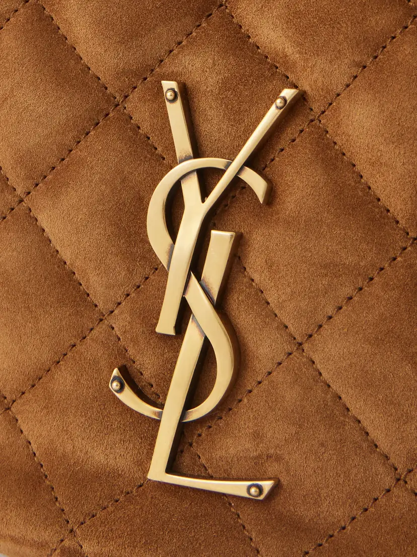 Saint Laurent Icarino Matelassé Suede Shoulder Bag | Thumbnail 5 Saint Laurent Icarino Matelassé Suede Shoulder Bag | Thumbnail 5