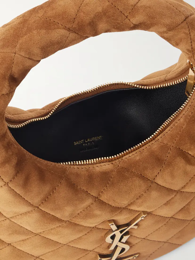 Saint Laurent Icarino Matelassé Suede Shoulder Bag | Thumbnail 6 Saint Laurent Icarino Matelassé Suede Shoulder Bag | Thumbnail 6