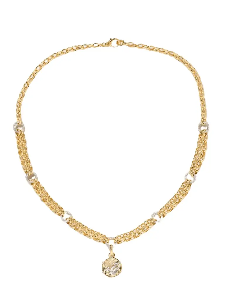 Foundrae Resilience Blossoms 18-karat Yellow And White Gold Diamond Necklace | Image 1 Foundrae Resilience Blossoms 18-karat Yellow And White Gold Diamond Necklace | Image 1